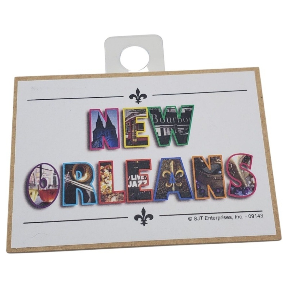 New Orleans Cityscape Magnet Souvenir French Quarter Bourbon Street Live Jazz